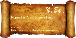 Nyeste Szilveszter névjegykártya